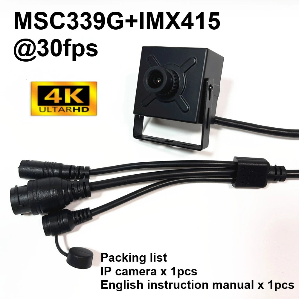 RTMP 12.0 Megapixel Starlight POE 12MP Telecamera IP Mini MSC338Q 1/2.49 OS12D40 Scheda Webcam RTSP Foto Istantanea Rilevamento Umano