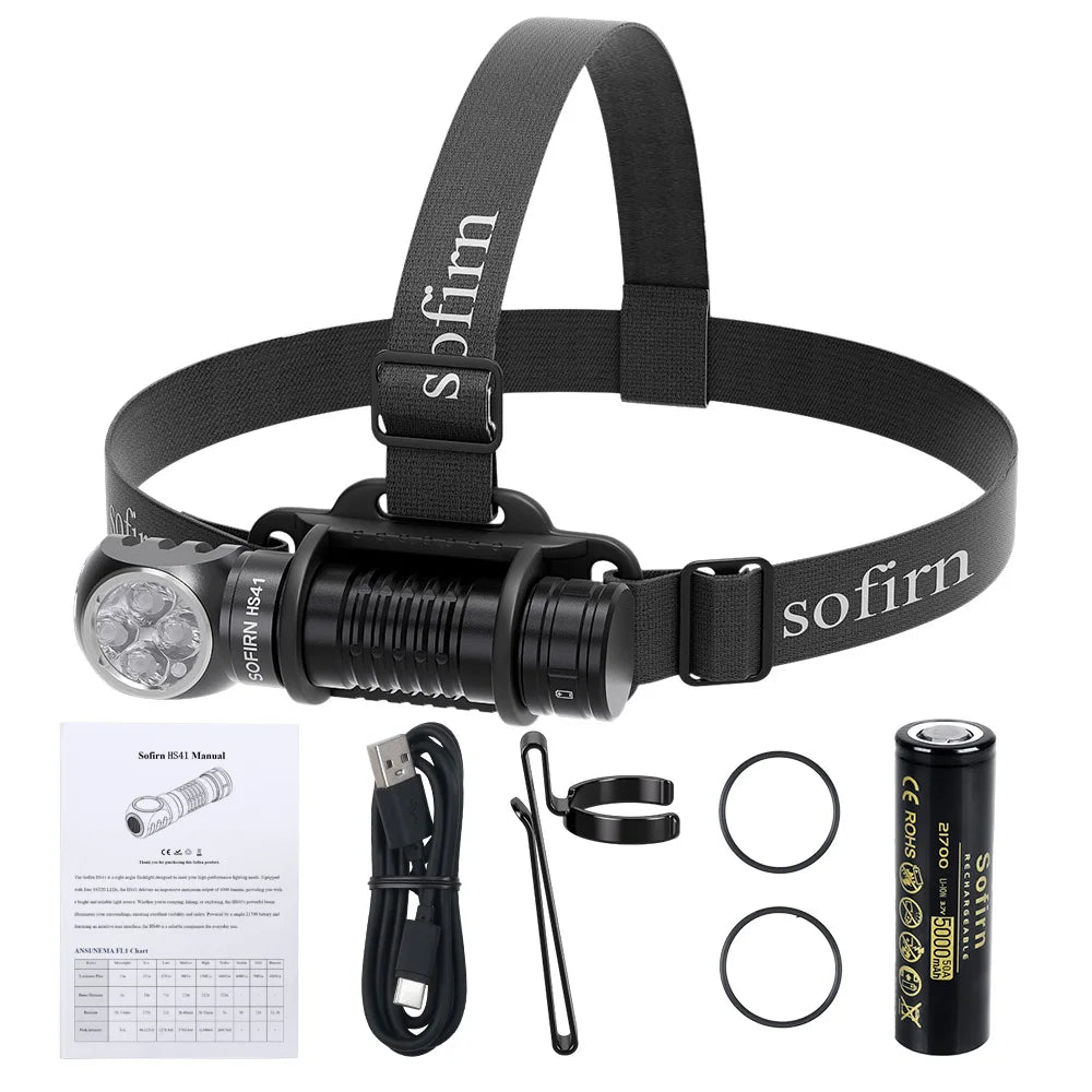 SOFIRN HS41 4000 Lumen Rechargeable LED Headlamp