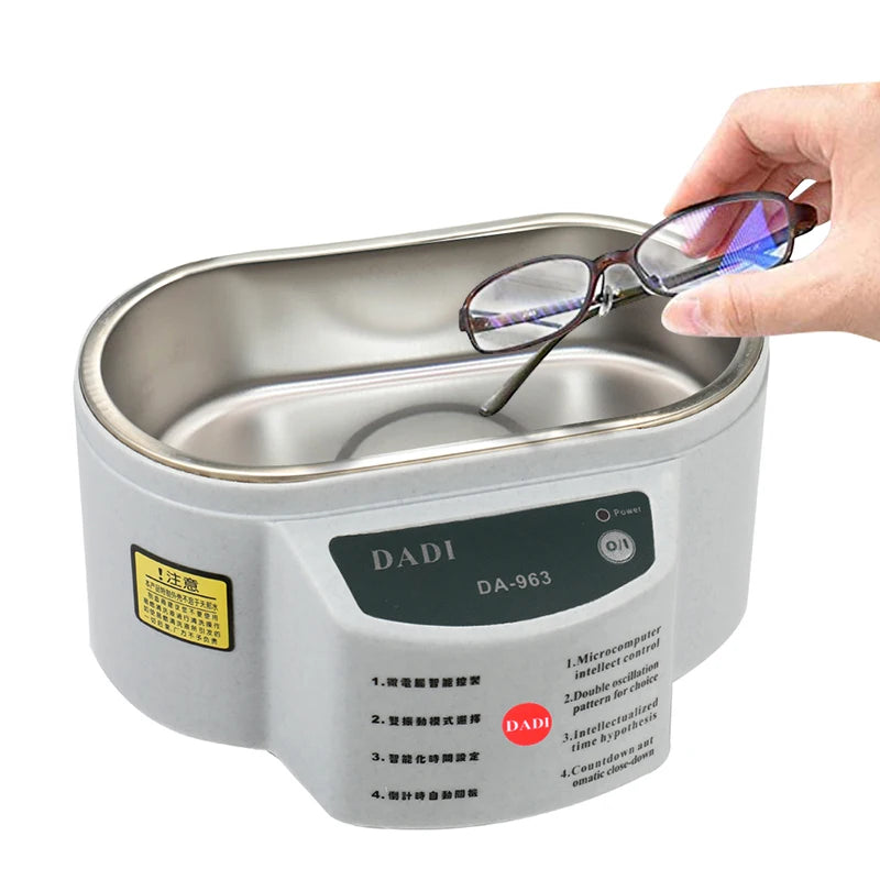 Ultrasonic Cleaner 40kHz 30W Bath for Glasses Dentures Jewelry