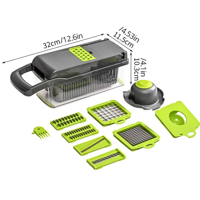 Vegetable Slicer Set with Catch Basket