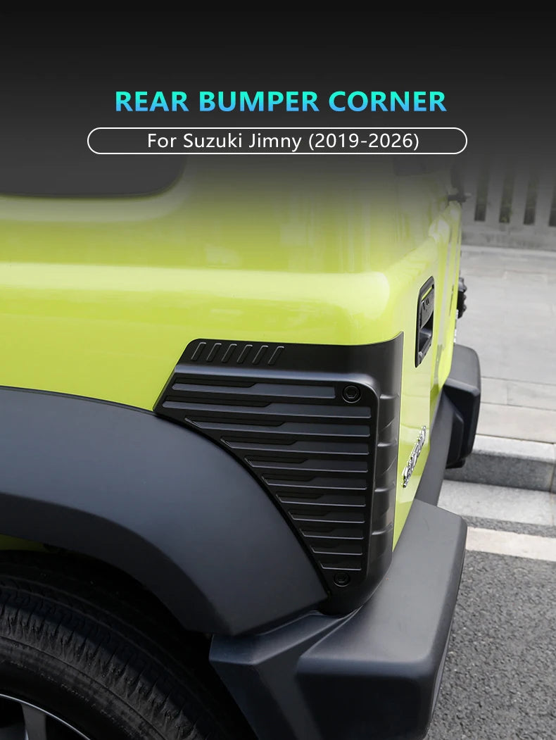 Rear Bumper Corner Protector For Suzuki Jimny 2019 2020 2021 2022 2023-2026 Exterior Guard Trim Cover Off-Road Car Accessories