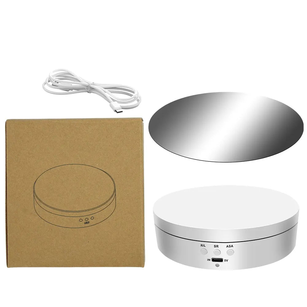 plateau tournant rotatif USB pour présentation de produits