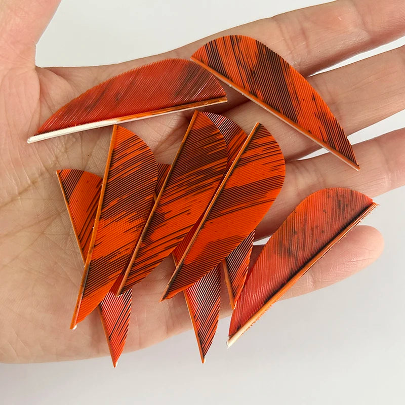 50 Plumillas de pluma de pavo de alas derechas — 2 pulgadas