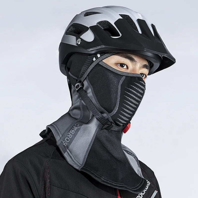 Vintertermisk fleecebalaklava hel ansikts skidmask vindskyddande huvudbonad