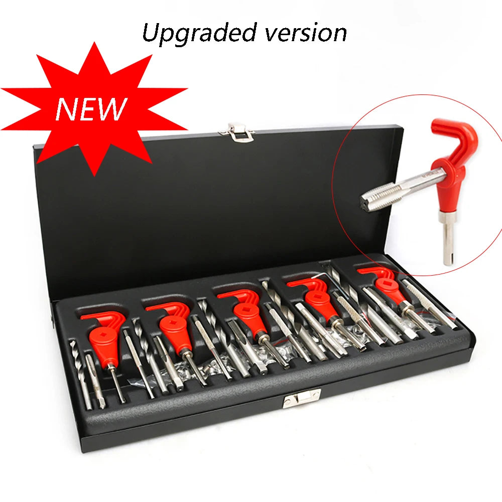 Kit di riparazione filettatura metrica da 131 pezzi