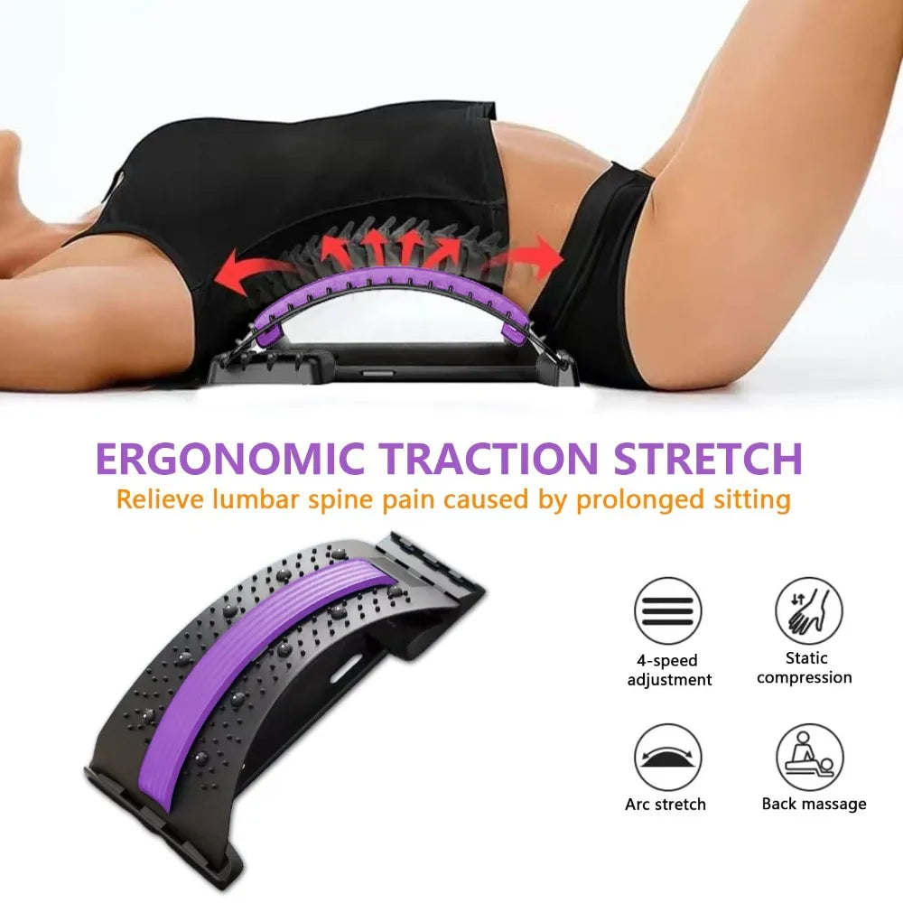 Adjustable Back Stretching Arch with Massage Points