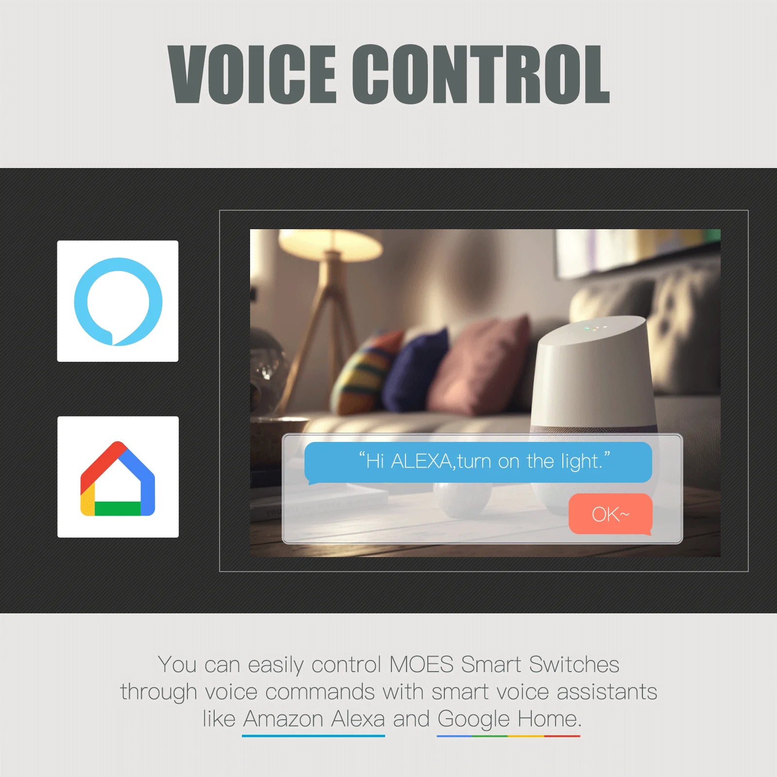 MOES Tuya ZigBee inteligentný svetelný vypínač – americký tlačidlový nástenný vypínač