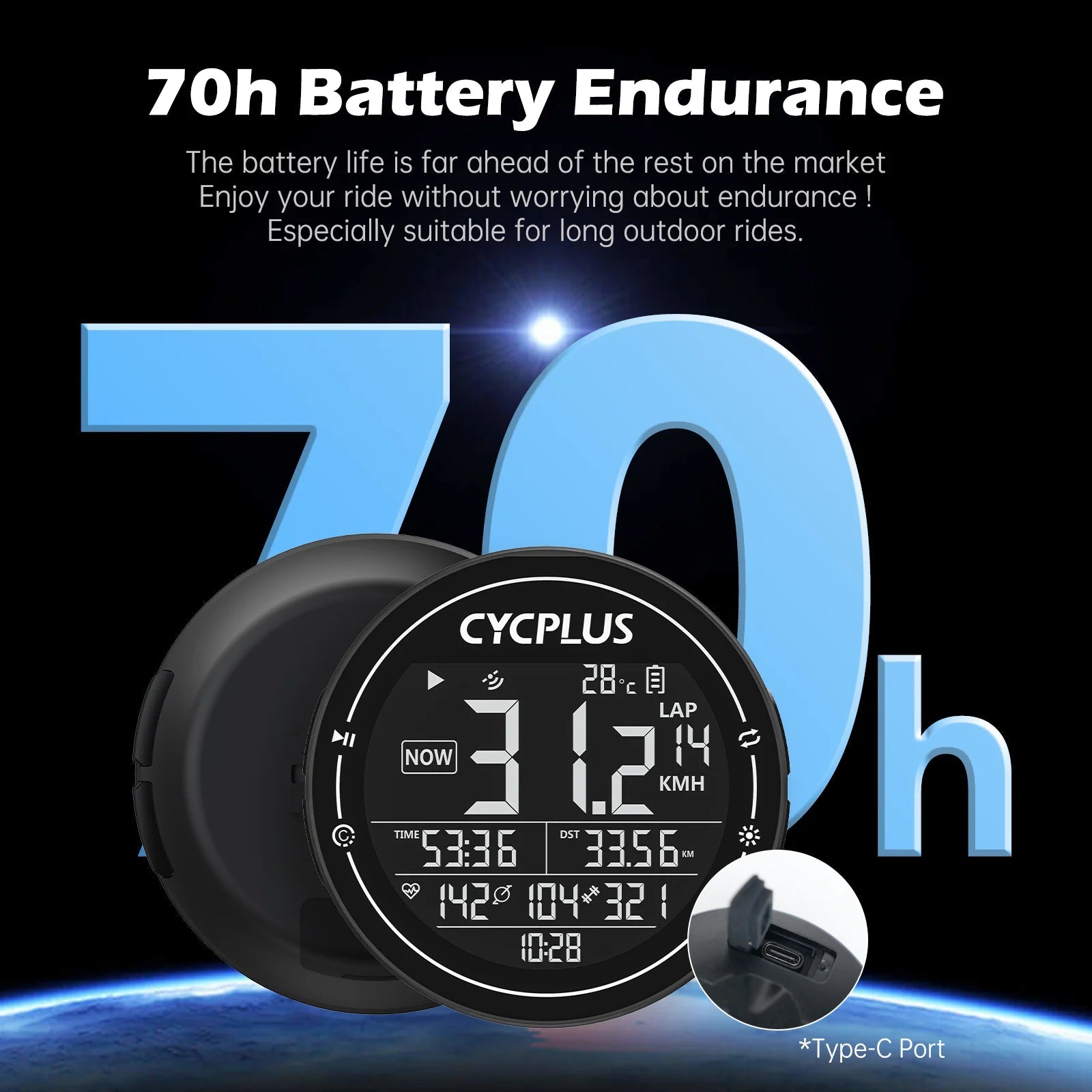 CYCPLUS M2 Wireless GPS Bicycle Computer ANT+ Bluetooth Cycling Road Bike MTB Waterproof Speed Meter Cadence Power Accessories