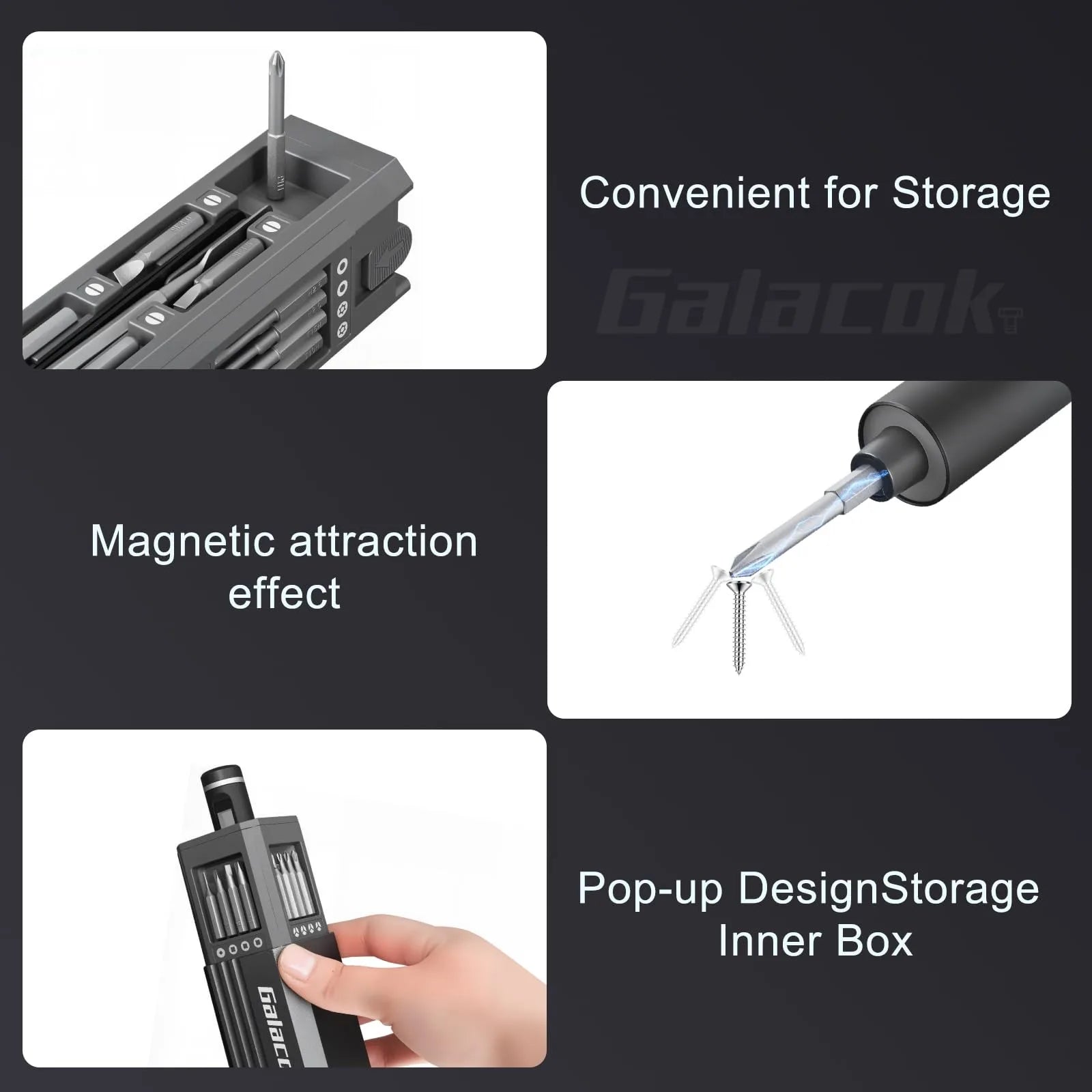 49-in-1 Precision Electric Screwdriver Set with 5 Torque Levels
