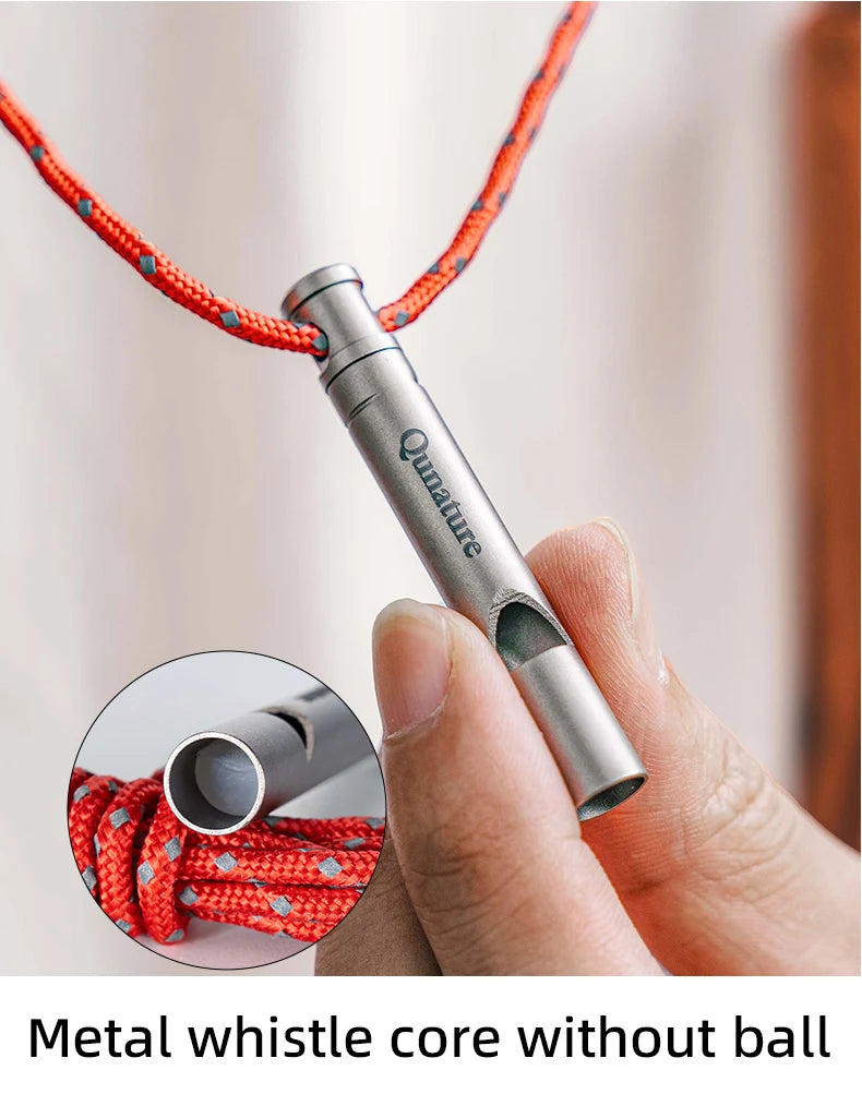 Notfall Aluminium Sicherheits-Pfeife für Wandern, Camping & Outdoor
