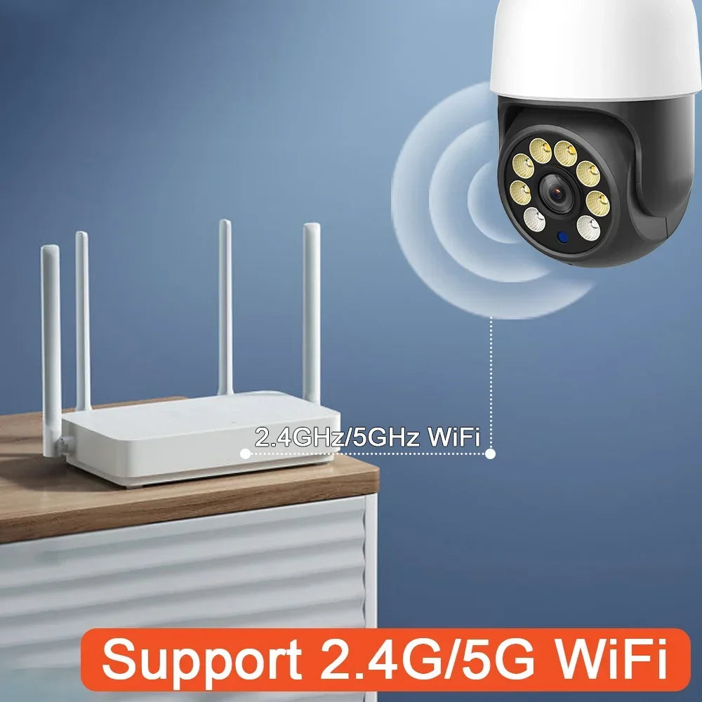 5MP E27 WiFi PTZ Bulb Security Camera