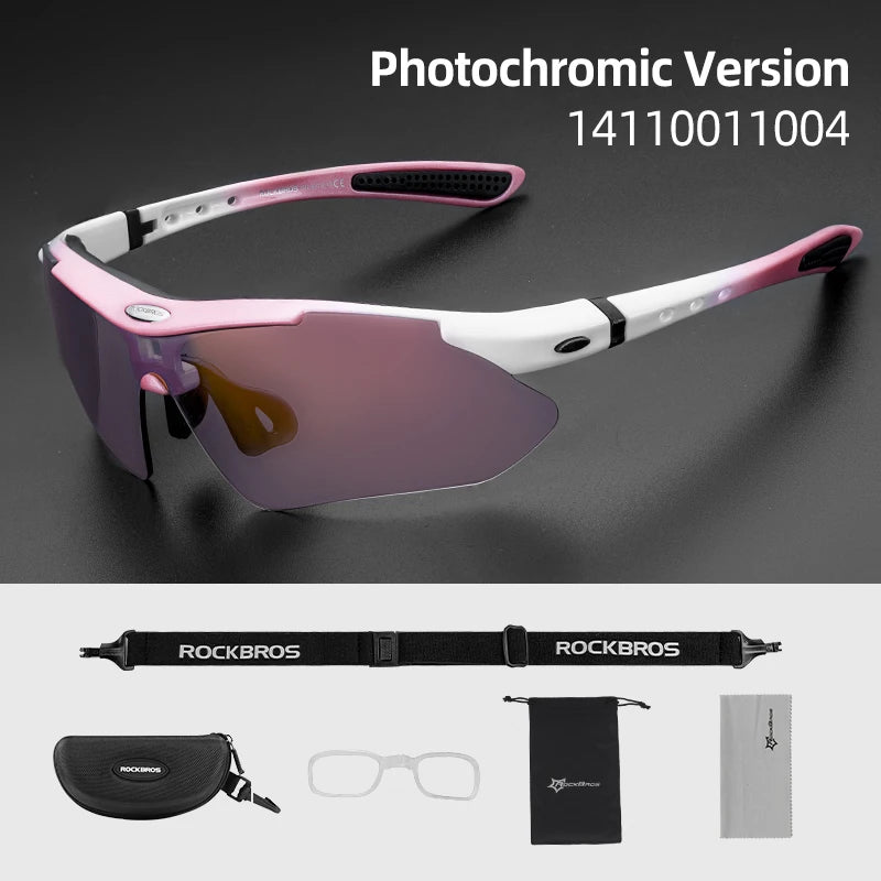 Polarized Photochromic Cycling Sunglasses with UV Protection