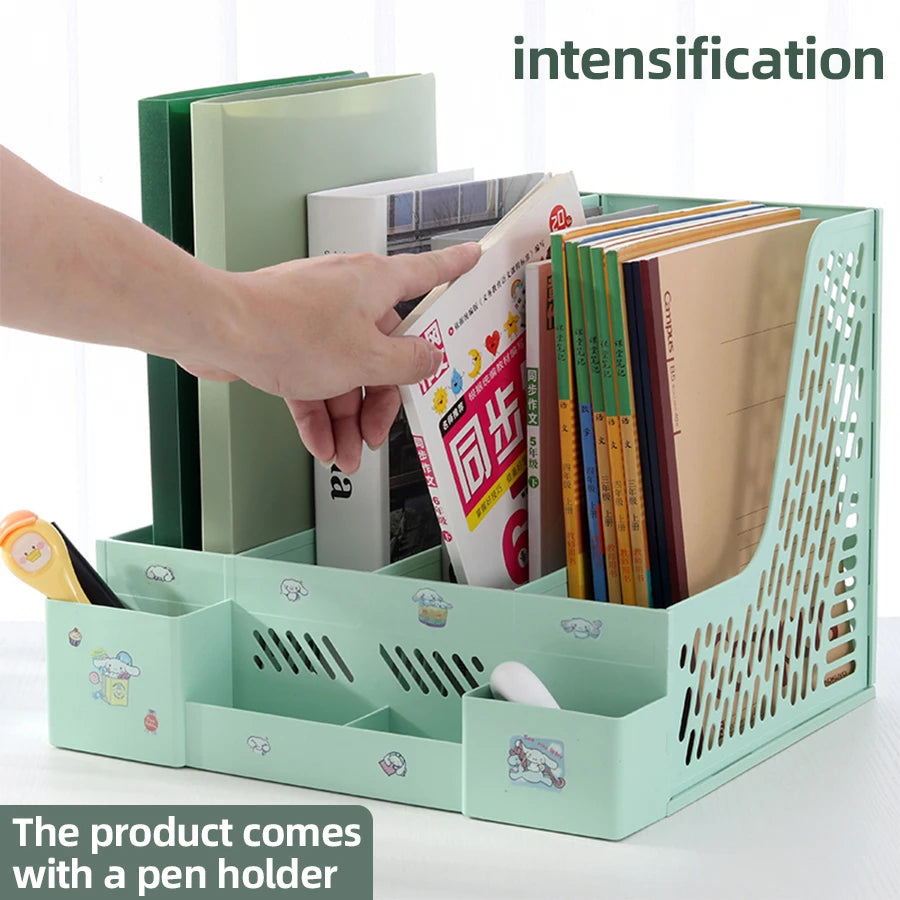 Four-Section Desktop File and Document Organiser