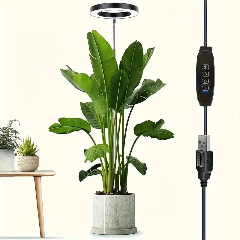 LED Grow Light for Indoor Plants with Timer and Extendable Stand