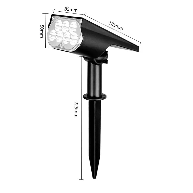 Соларен градински прожектор TS-G2202-V2, IP65