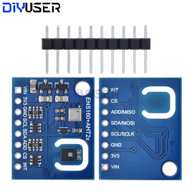 ENS160 Digital Multi-Gas Air Quality Sensor, I2C and SPI