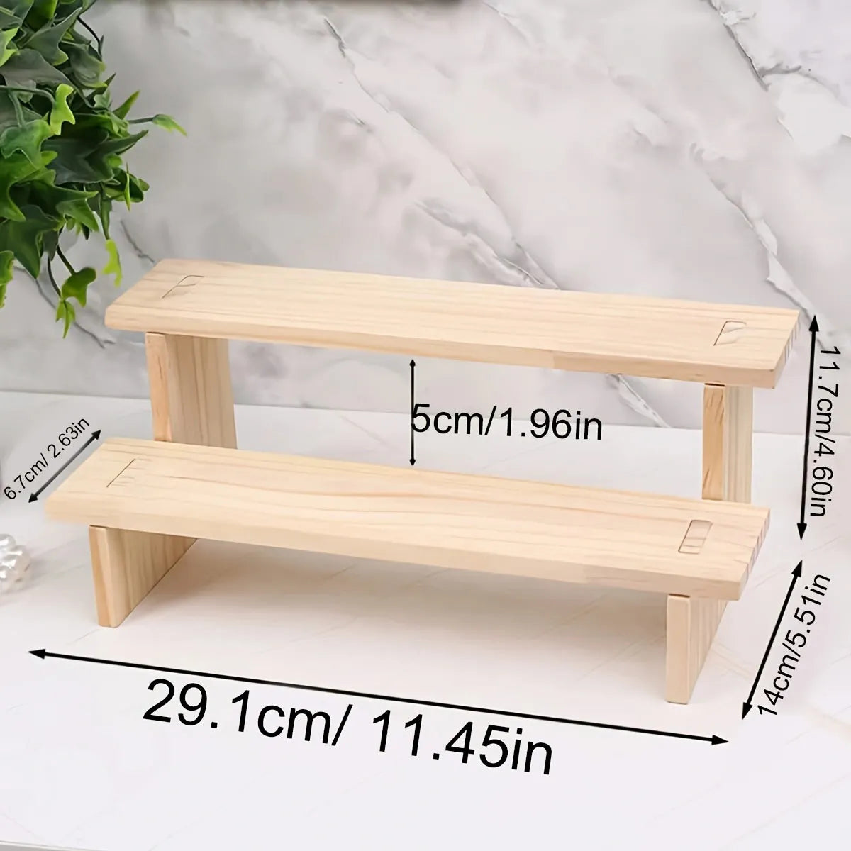 Wooden Tiered Display Stand, Two to Five Levels