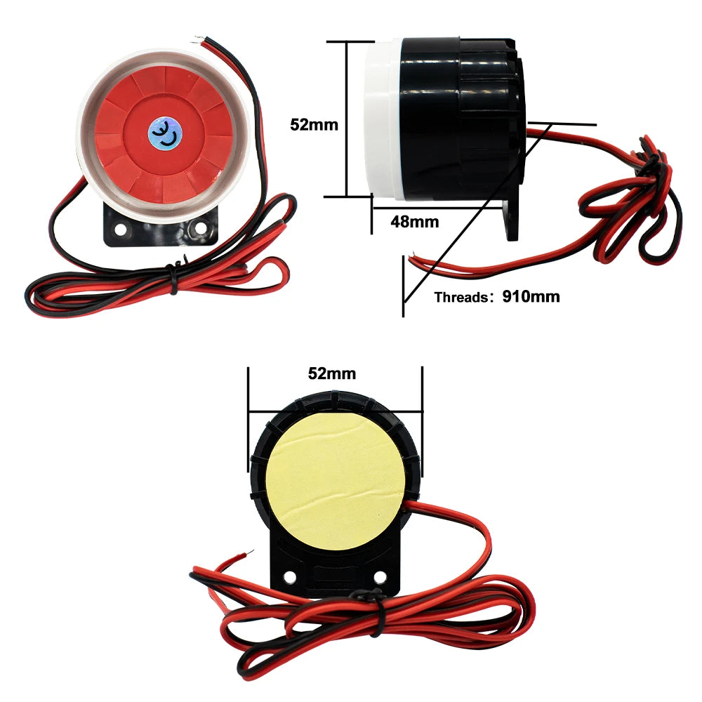 12V Mini Wired Alarm Siren