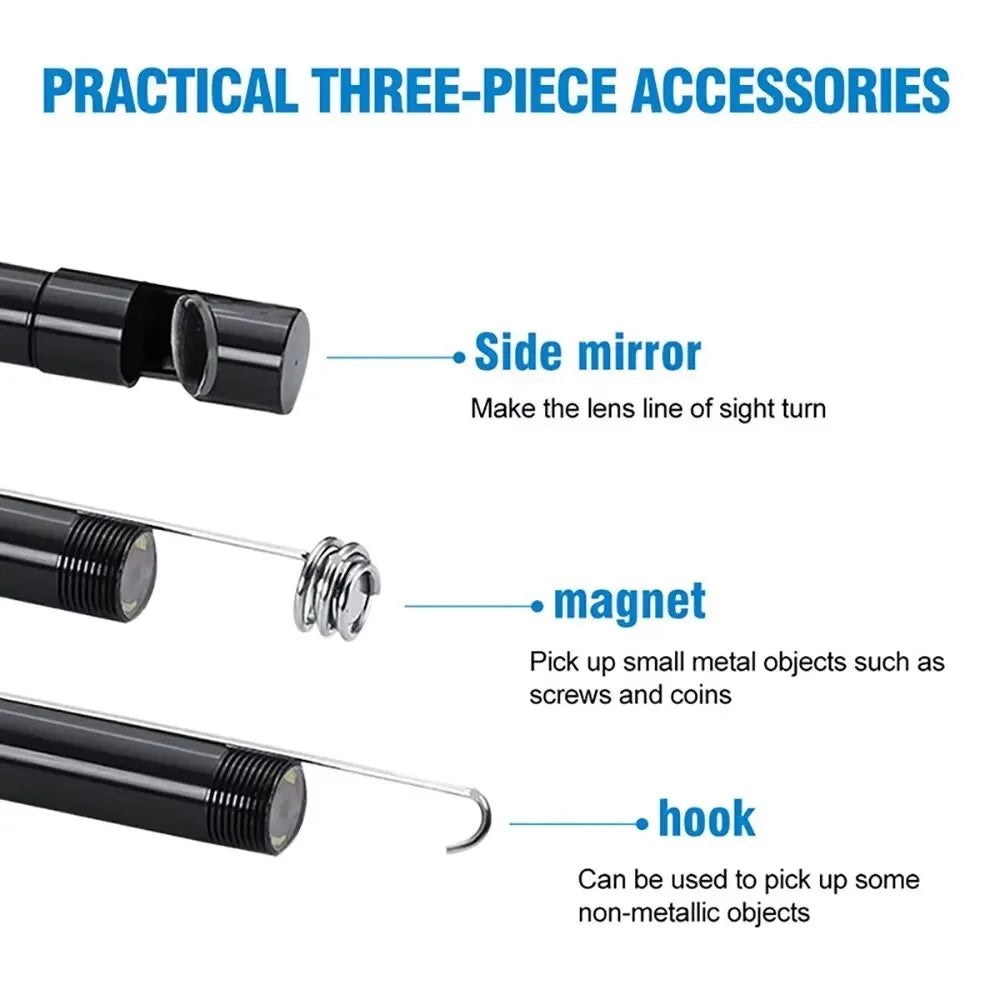 Type-C Endoscope Camera with 6 Adjustable LEDs