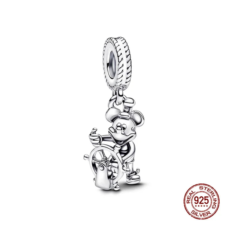 925 Silver Witch Charm Bead for Disney-Inspired Bracelets