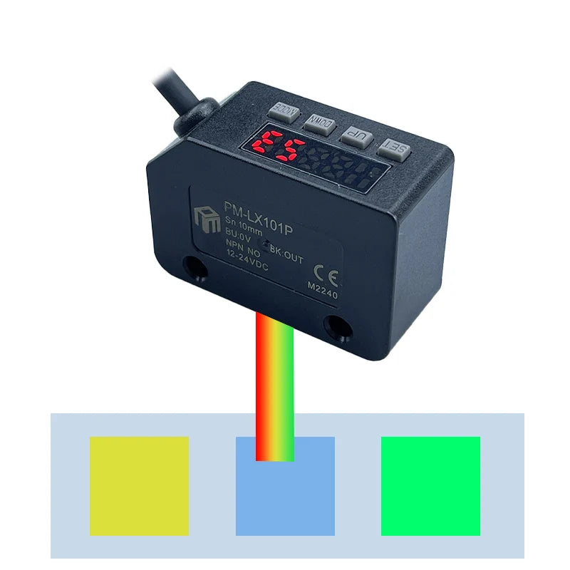 Capteur de marque couleur numérique avec options de sortie