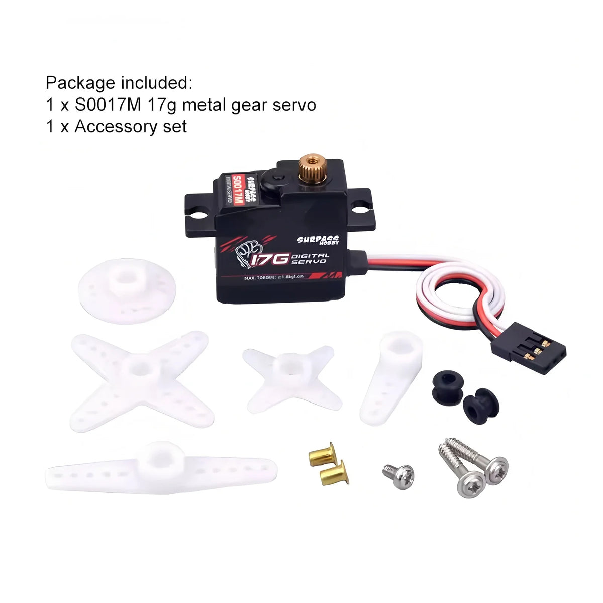 Metal-Gear Digital RC Servo - Size and Pack Options