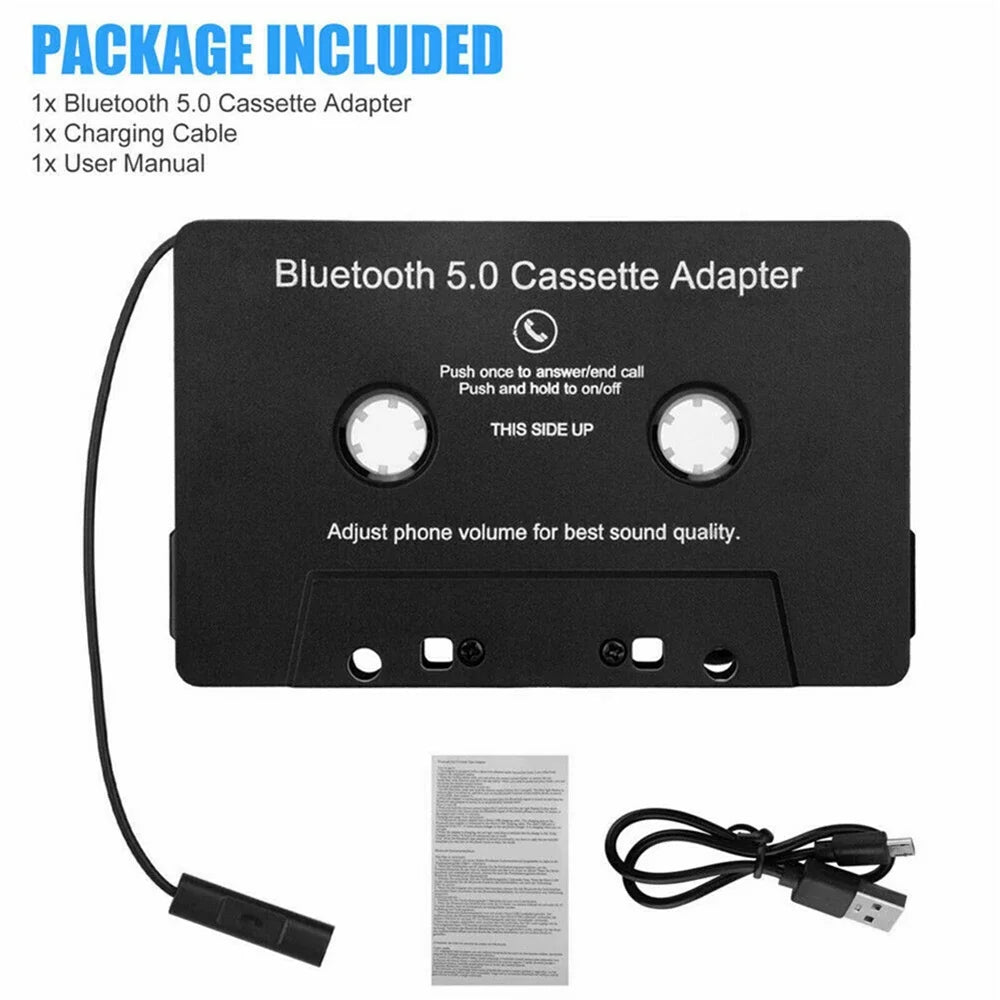 Adaptador de audio de cassette Bluetooth