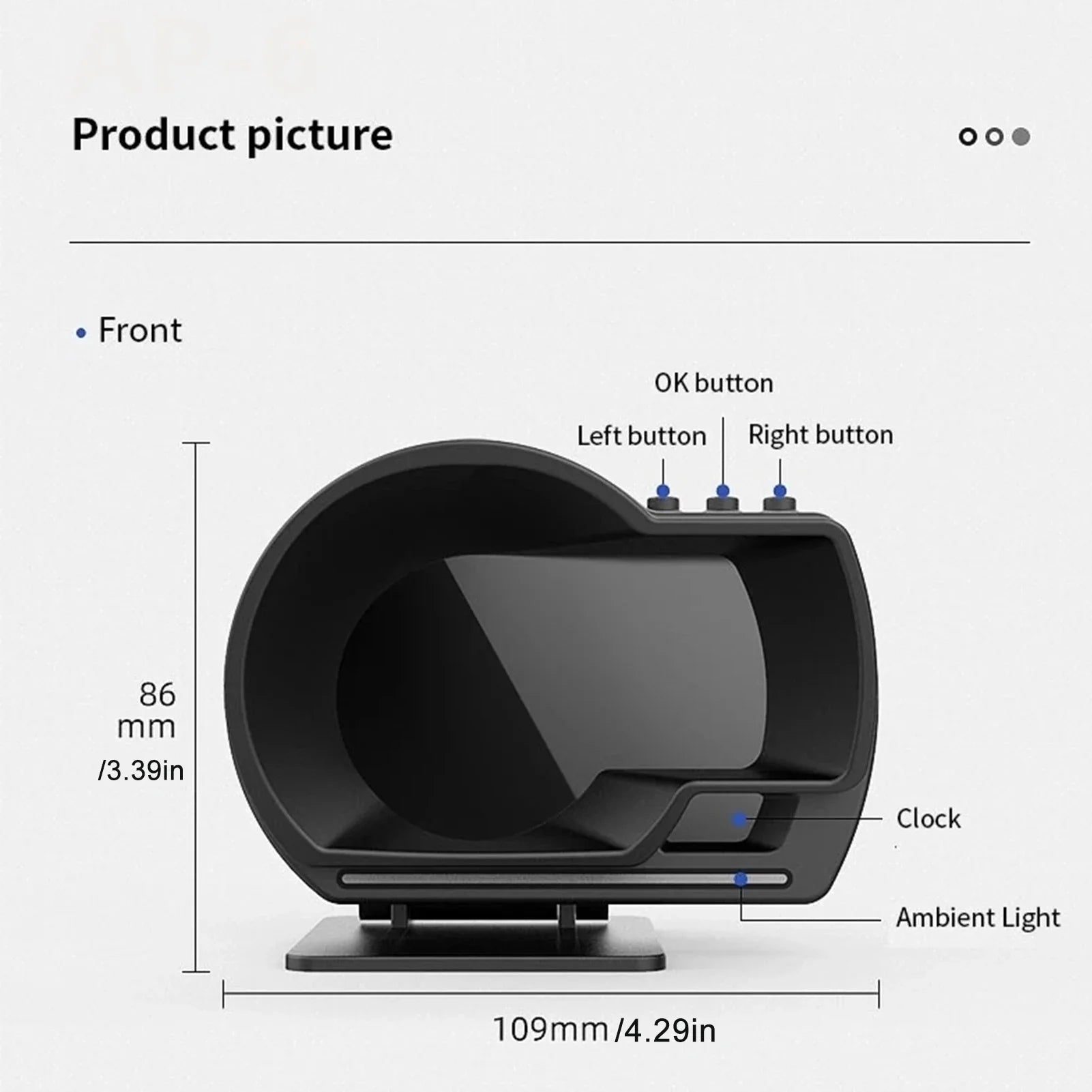 Car HUD Head Up Display OBD2 GPS Smart Gauge