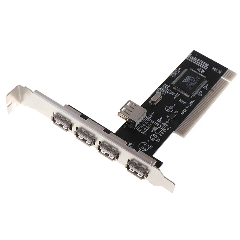 USB 2.0 PCI-utvidelseskort med fire eksterne porter