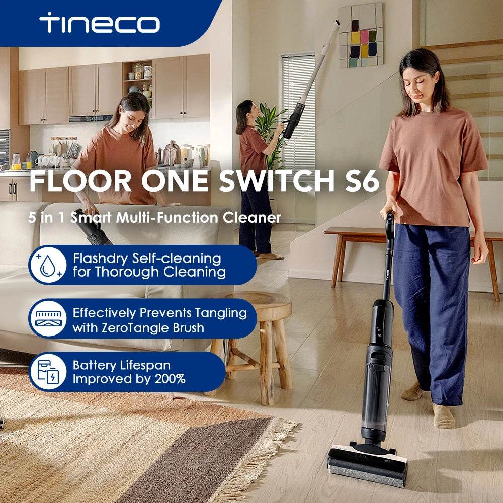 Aspirapolvere bagnato e asciutto Tineco Floor One Switch S6