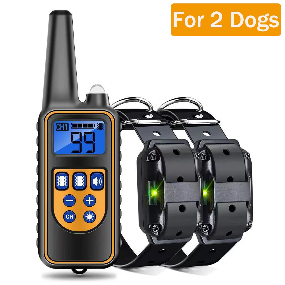 Waterproof Dog Training Collar with Remote, Rechargeable Anti-Bark