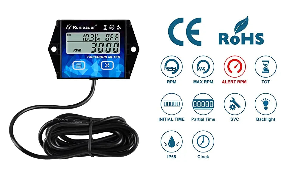 RL-HM011HB Engine Tachometer & Hour Meter with Backlight