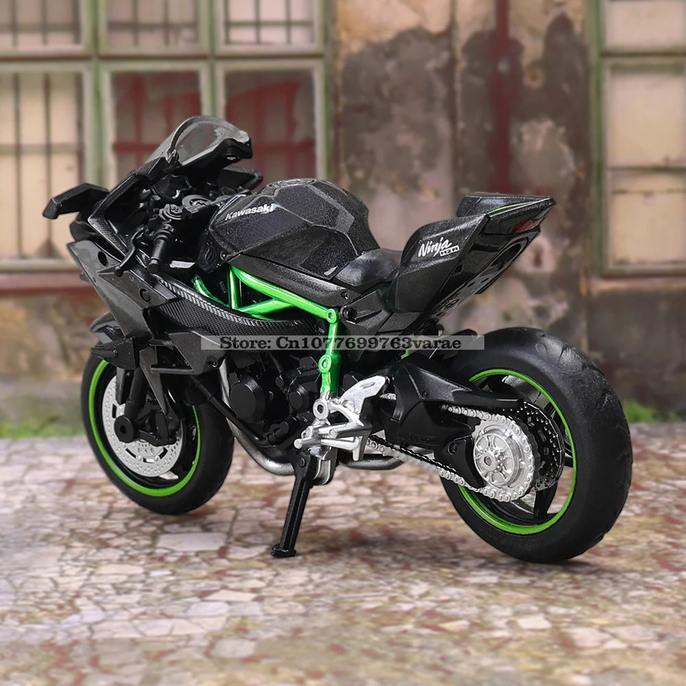 MSZ 1:18 Kawasaki Ninja H2R Suzuki YAMAHA modèle de moto en alliage moulé sous pression, cadeau jouet, modèle de moto statique moulé sous pression