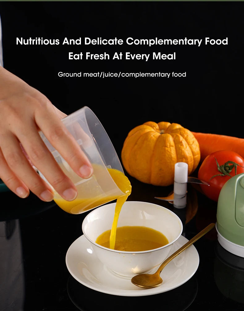 250ml Elektrische Knoflookstamper en Draagbare Voedselhakker