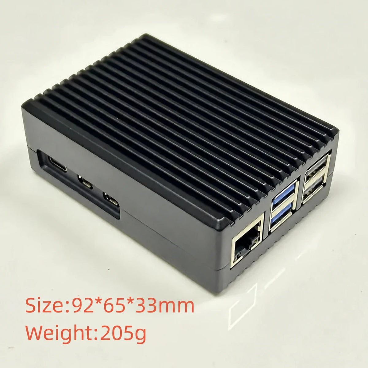 Θήκη αλουμινίου για Raspberry Pi 5 με θερμικά επιθέματα