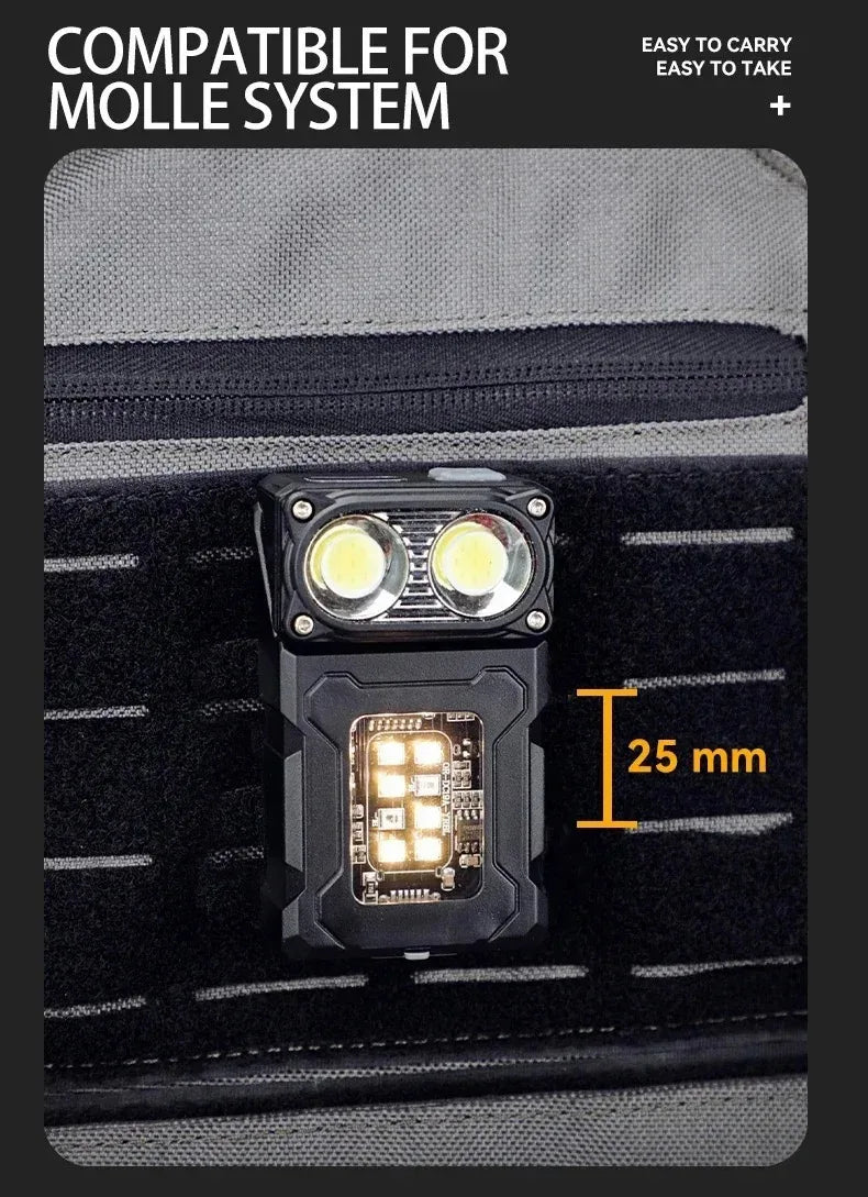 Portable Multifunctional USB Rechargeable LED Flashlight
