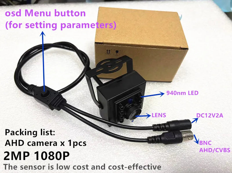 IMX335 / IMX290 / IMX307 Night Vision IRCUT Mini AHD Camera
