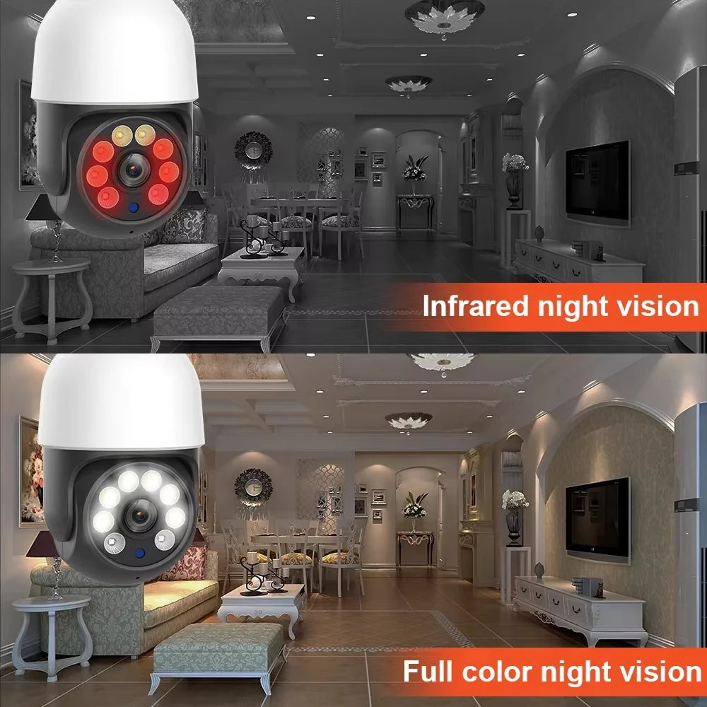 5MP E27 WiFi PTZ Bulb Security Camera