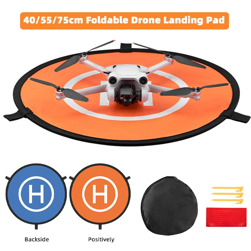Foldable Drone Landing Pad, 40, 55 or 75 cm
