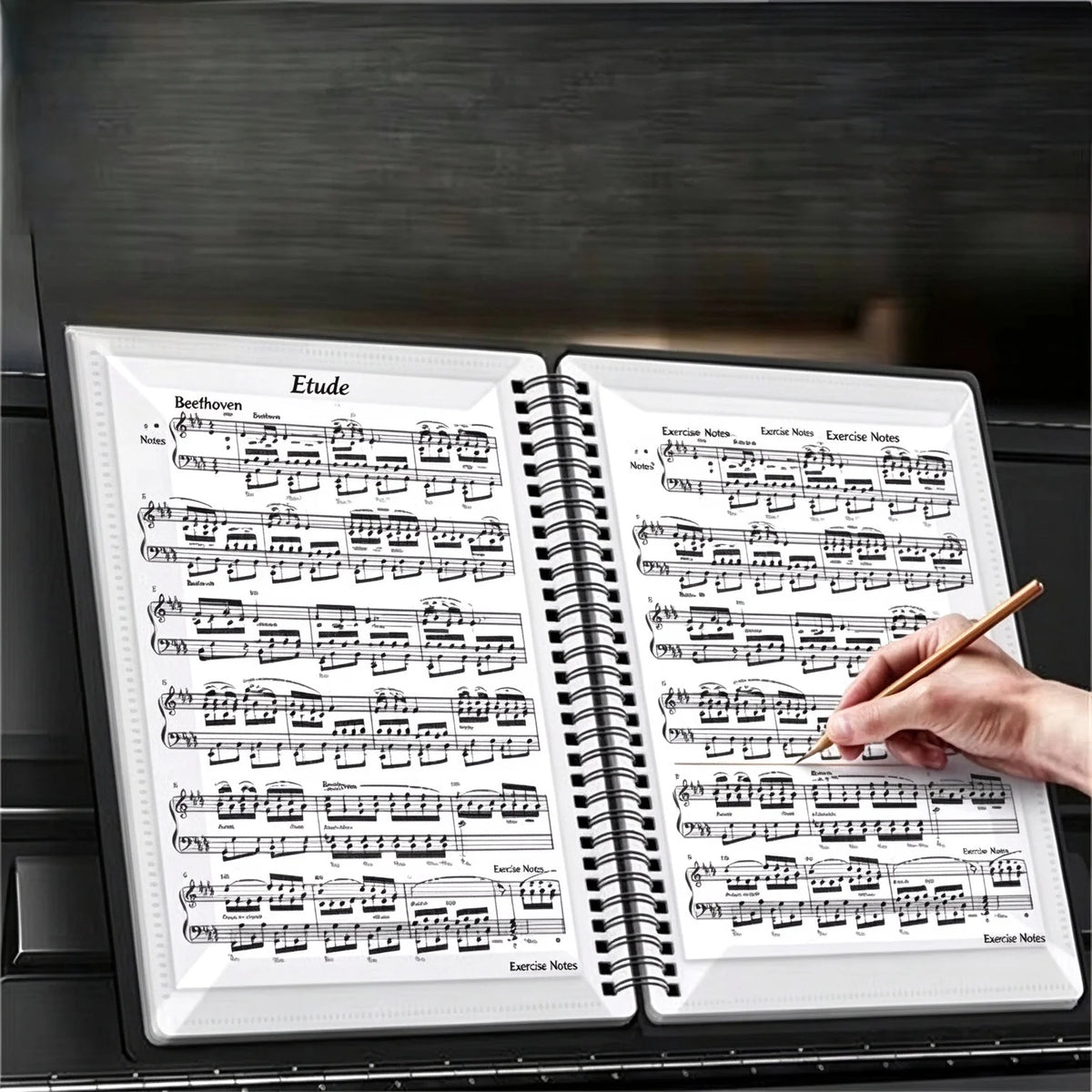 A4 Sheet-Music Holder, Ten-Page Format