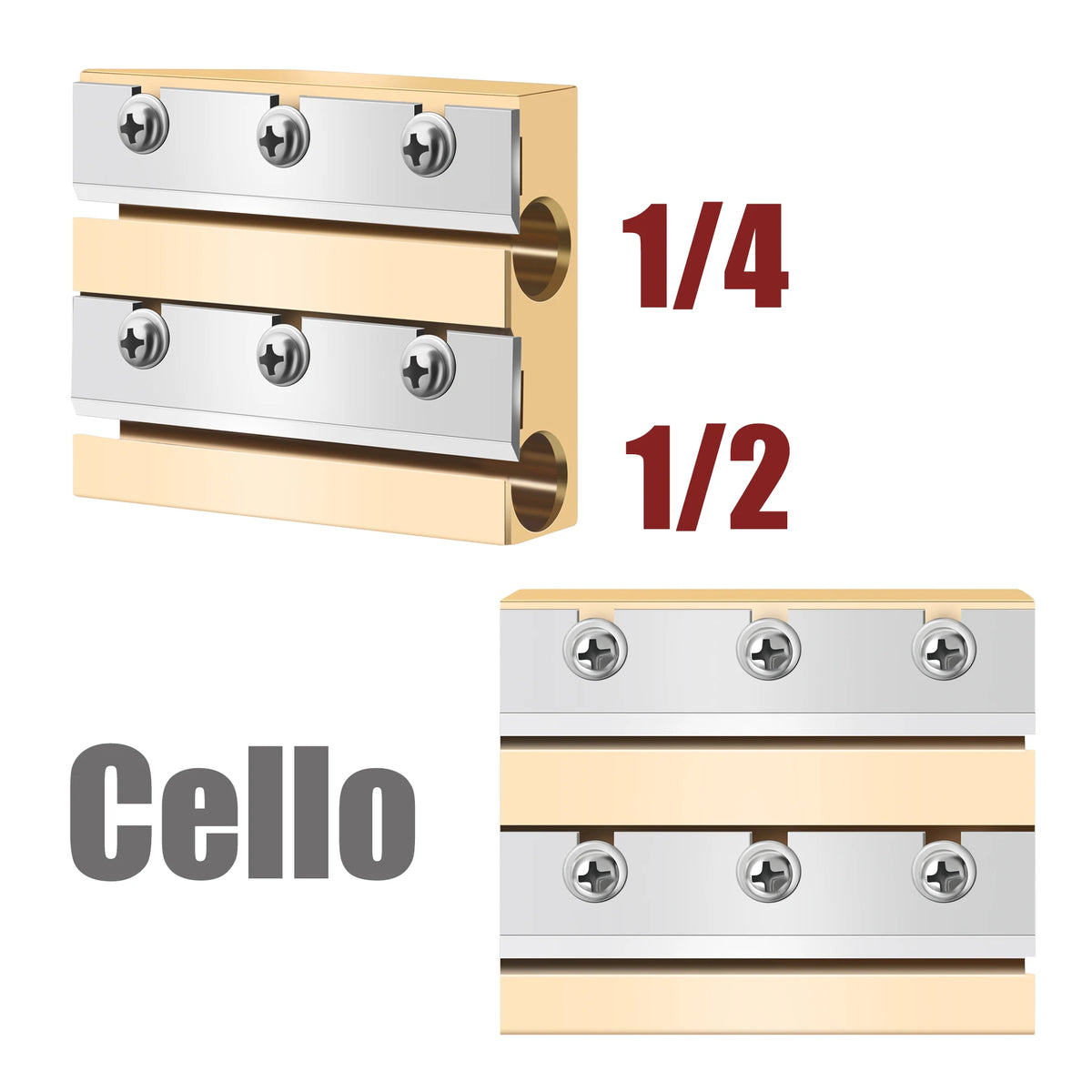 Cuchilla para clavijas de instrumentos — Opciones para violín, viola y violonchelo
