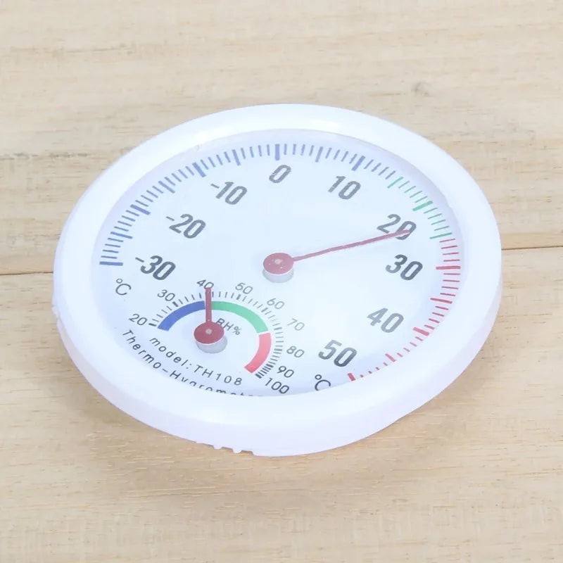 Mini Bell-Shaped Analog Thermometer and Hygrometer, 75 mm
