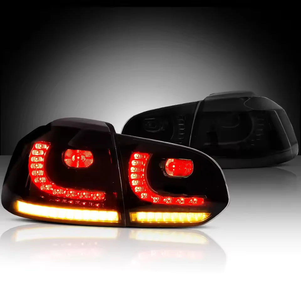 LED-baglygter til 2008–2014 VW Golf Mk6 med sekventielt blinklys