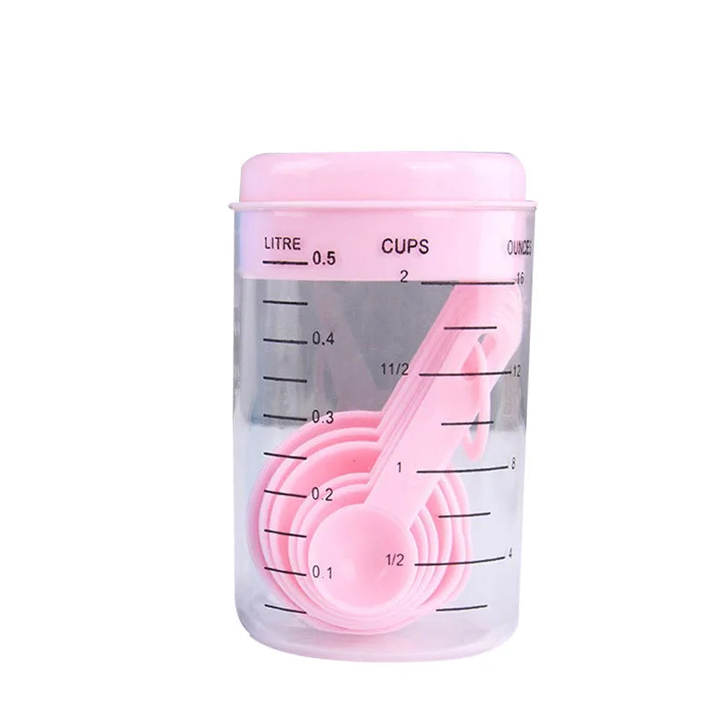 7-Piece Kitchen Measuring Set, Pink or Blue