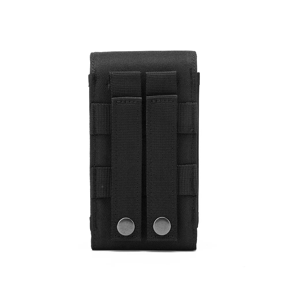 Dvojitý MOLLE laserové puzdro na telefón, taktické opasok EDC, puzdro na opasok, držiak, bedrové doplnky, taška Outdoor kempovanie, mobilný telefón, balíček