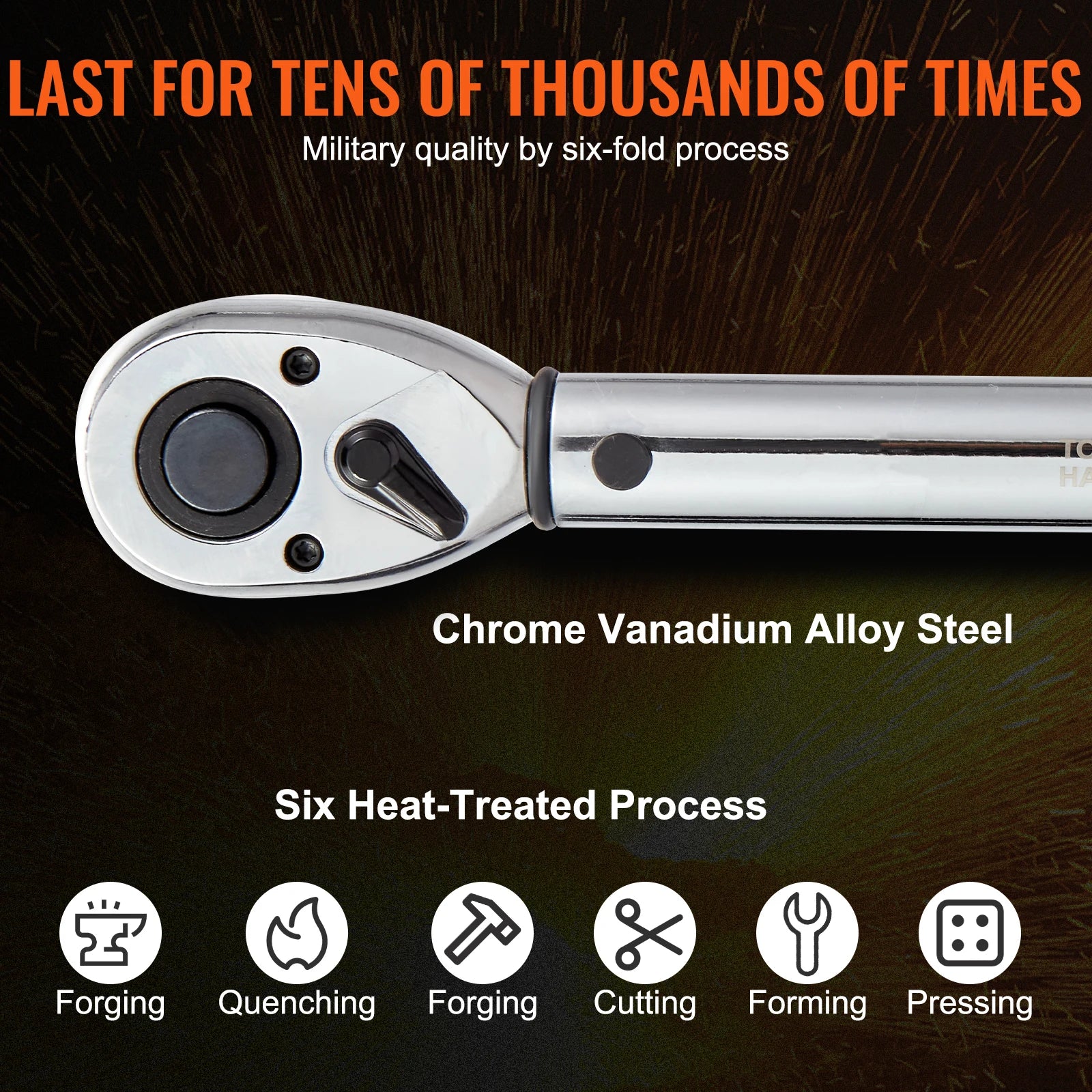 Adjustable Click Torque Wrench Set with Dual Scale Precision