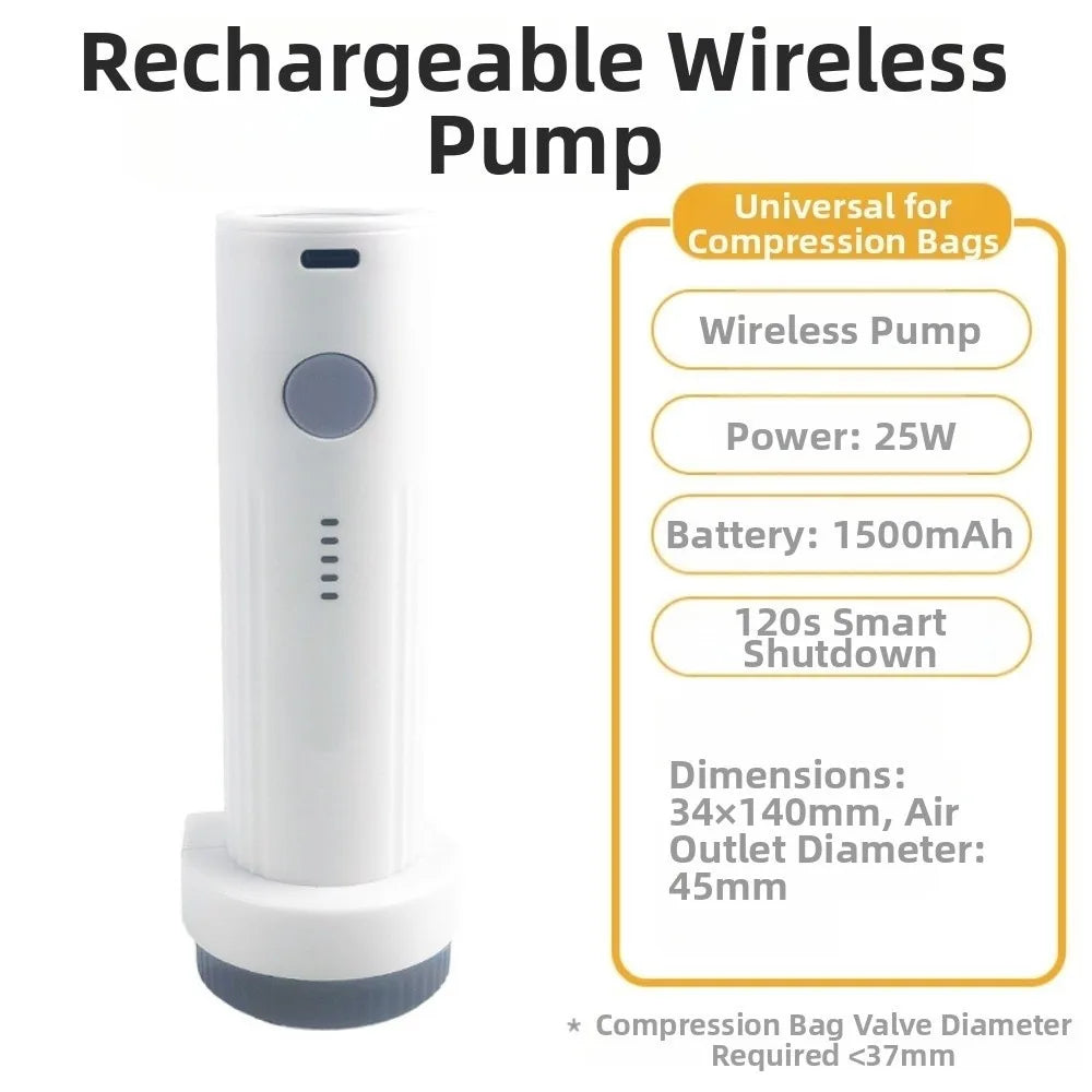 Rechargeable Vacuum Storage Bag Pump