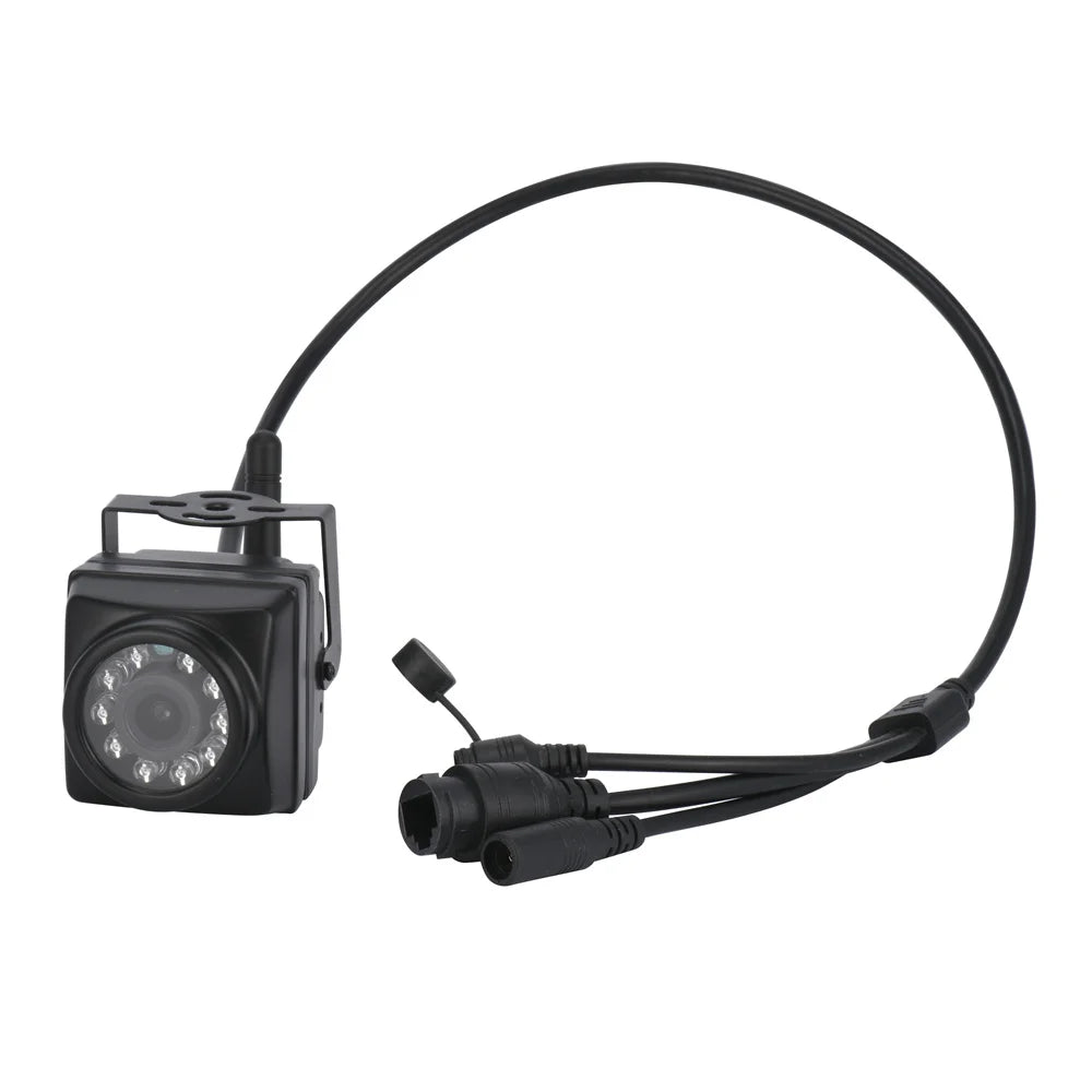 Cámara de seguridad IP 4K mini con audio, visión nocturna, impermeable