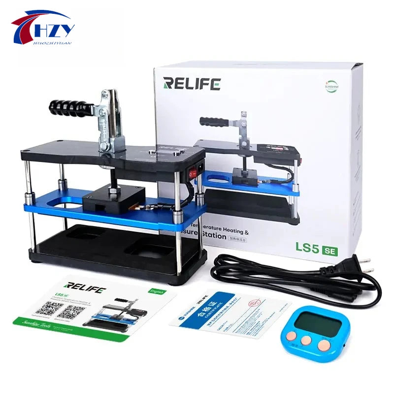 Presse chauffante pour écran et coque arrière LS5 SE