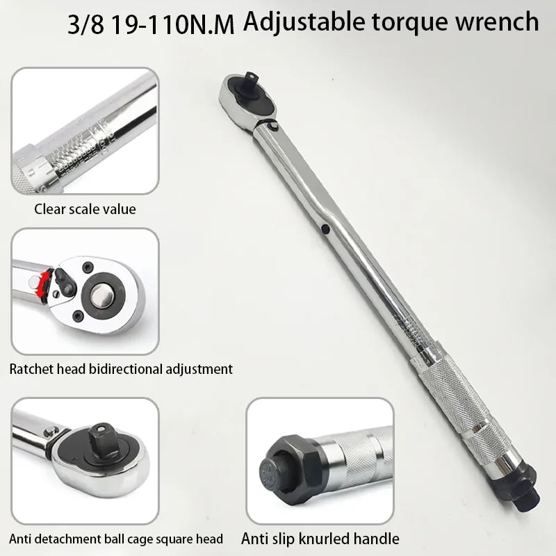 Three-Eighths Drive Adjustable Torque Wrench